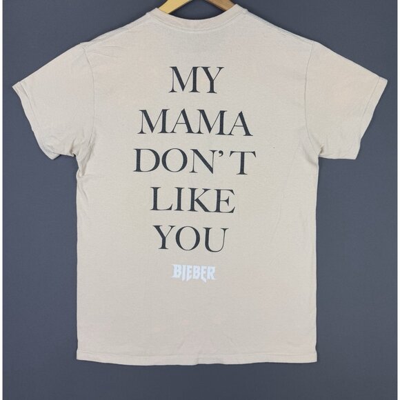 Justin Bieber Purpose Tour My Mama Don't Like You Concert Music Promo Rare Shirt - Picture 2 of 14